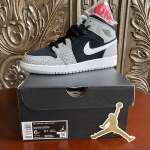 Nike Air Jordan 1 Mid SE (GS) Elephant Toe - Youth 6/Women's 7.5/Men's 6